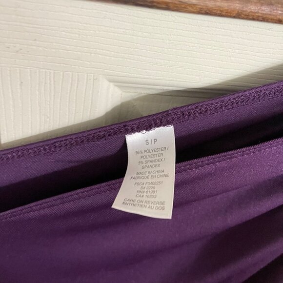 Womens Purple Sleeveless Strappy One Shoulder Y2K Ruche Stretch Mini Dress Small - Picture 2 of 5